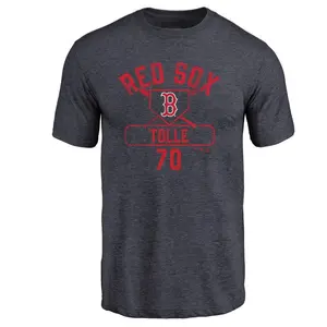 Youth Payton Tolle Boston Red Sox Base Runner Tri-Blend T-Shirt - Navy