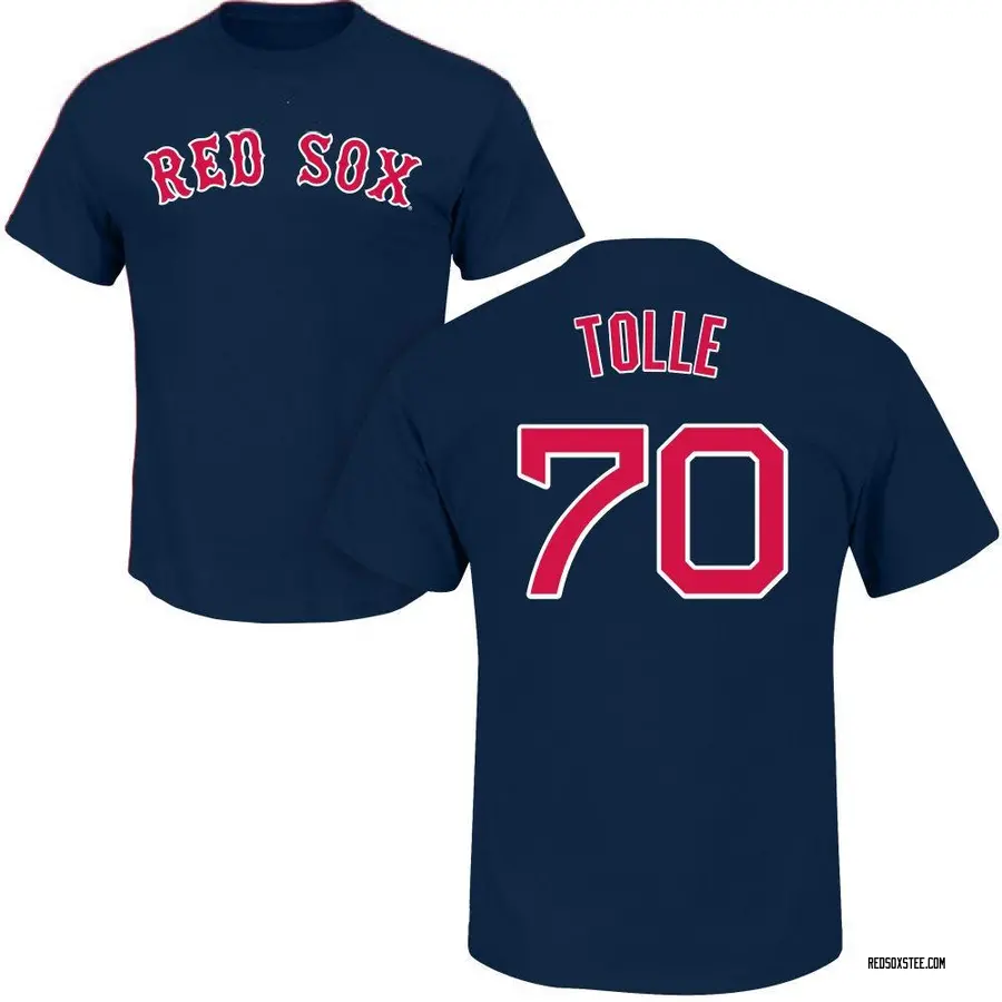 Youth Payton Tolle Boston Red Sox Roster Name & Number T-Shirt - Navy