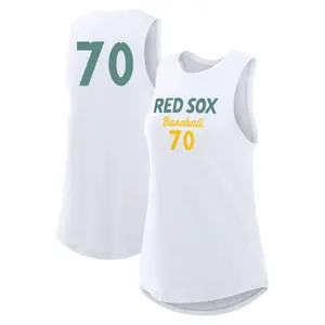 Youth Payton Tolle Boston Red Sox White 2025 City Connect Tricode High Neck Name & Number Tank Top