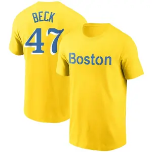 Youth Rod Beck Boston Red Sox Gold City Connect Name & Number T-Shirt