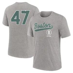Youth Rod Beck Boston Red Sox Heather Charcoal 2025 City Connect Name & Number T-Shirt