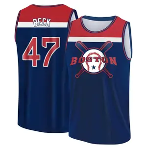 Youth Rod Beck Boston Red Sox Navy/Red Baseball Legend Tank Top