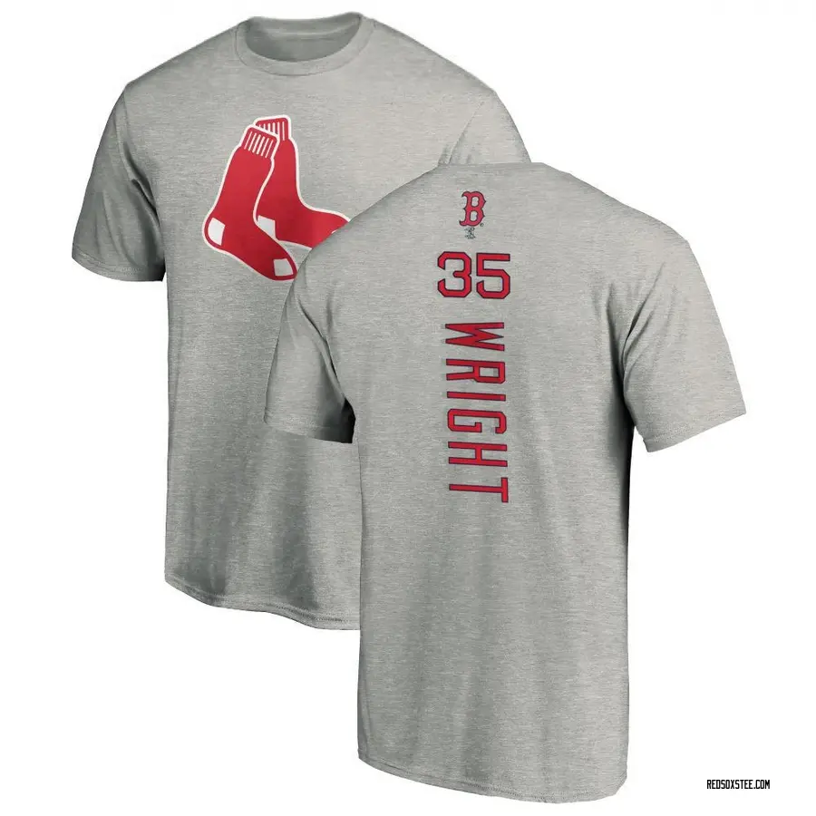 Youth Steven Wright Boston Red Sox Backer T-Shirt - Ash