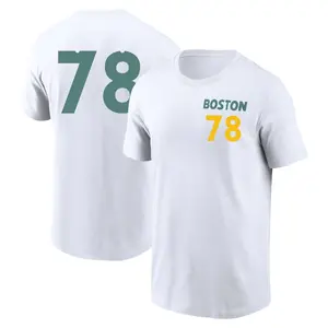 Youth Tyler Samaniego Boston Red Sox White 2025 City Connect Name & Number T-Shirt