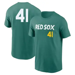 Youth Tyron Guerrero Boston Red Sox Green 2025 City Connect Fuse Game Day Name & Number T-Shirt